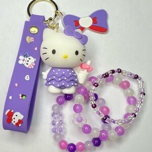 Hello Kitty Purple,Doll with 3pc Accessory Set (other colors available)